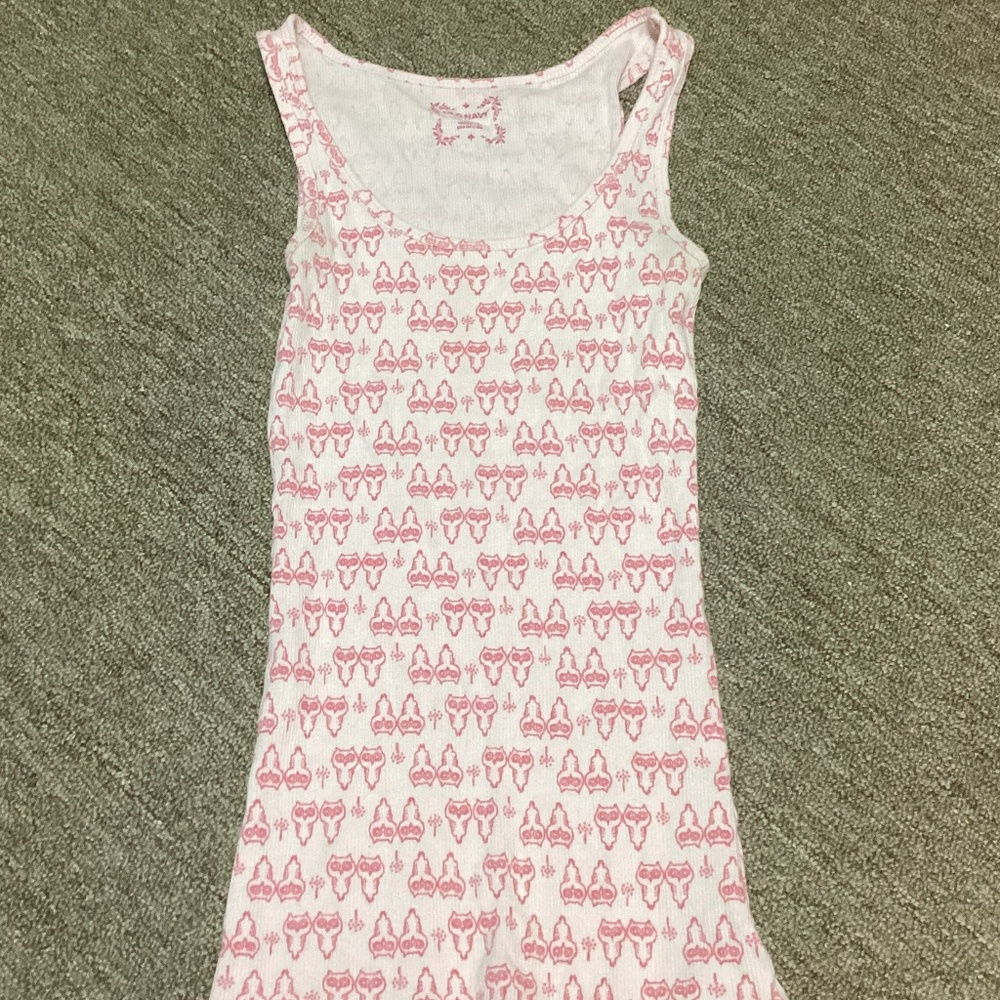 Woman’s pink owl stretch dress